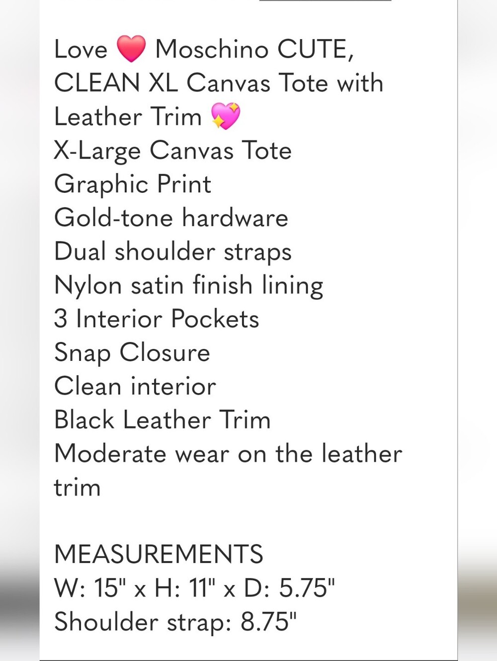LOVE MOSCHINO LARGE PINK ZIP TOP TOTE - Picture 5 of 5